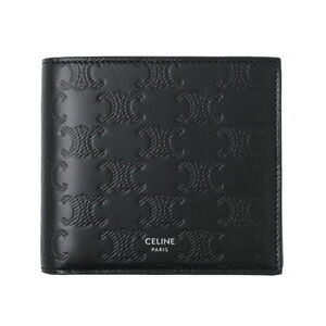 Celine Black Bi Fold Wallet Coin Purse